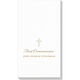 White Pearl Cross Caspari Guest Towels Image 4 of 4